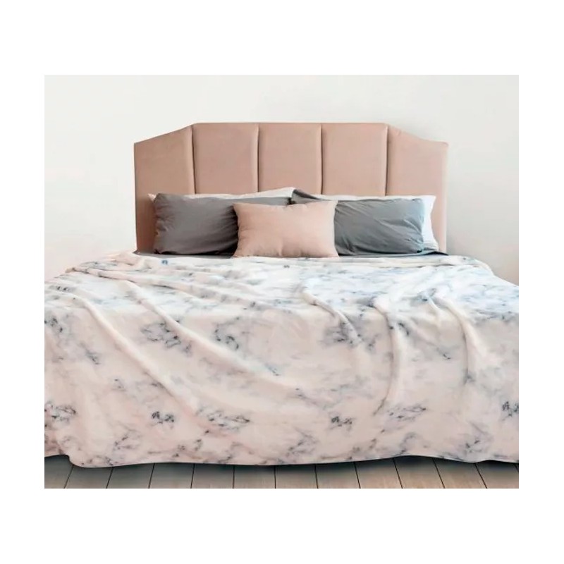 Tesso Sabana Matrimonial Invernal + Funda Glam Marmol Calientita