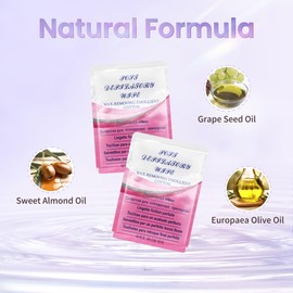 LaWink Post Wax Calming Oil Wipes 26 Packs, After Waxing Calming Oil Wipes, Remover for the Skin Wax, Wax Remover for Skin For Home and Salon for Facial Body Skin Care