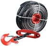 amopacorp 3/8" x 95ft Synthetic Winch Rope Cable + 10"