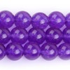 GEM-Inside Natural 8mm Dark Purple Jade Round Gemstone Semi Precious