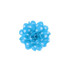 IS4U Blue Flower Brooch Pin - Classic Lapel Pin for Women - Wedding Party Dance Banquet Dress Suit Ceremony Accessories
