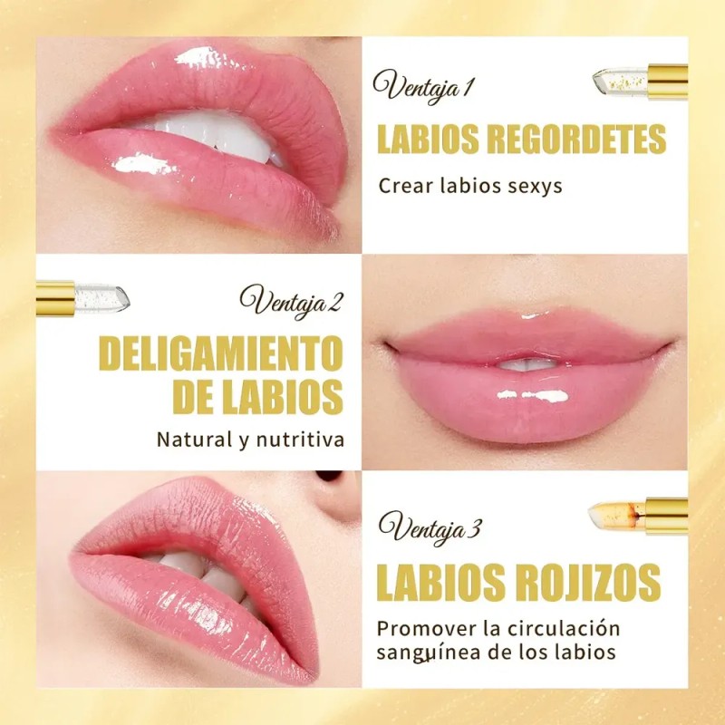 3*labial Temperatura Cambiante, Hidratante Y Larga Duración