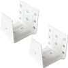 2pcs 1.5 inch Center Support Bracket White Color Head Track