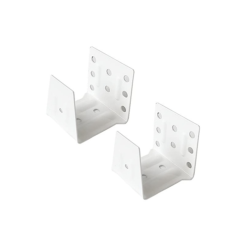 2pcs 1.5 inch Center Support Bracket White Color Head Track