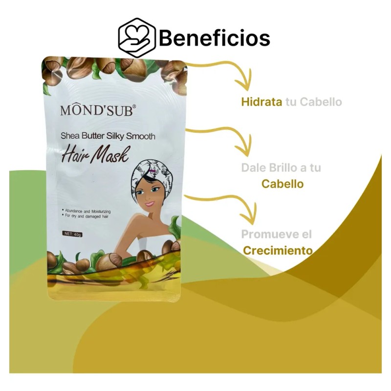 Mascarilla Hidratante Reparador Cuidado De Cabello Mond'sub
