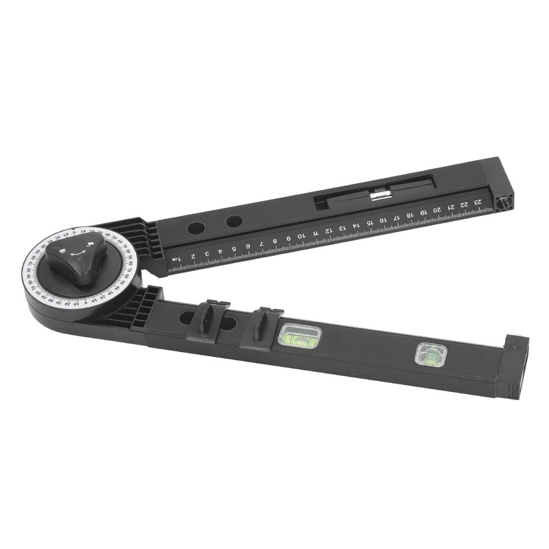 Woodworking Protractor Tool with Spirit Level Gauge Angle Finder Protractor