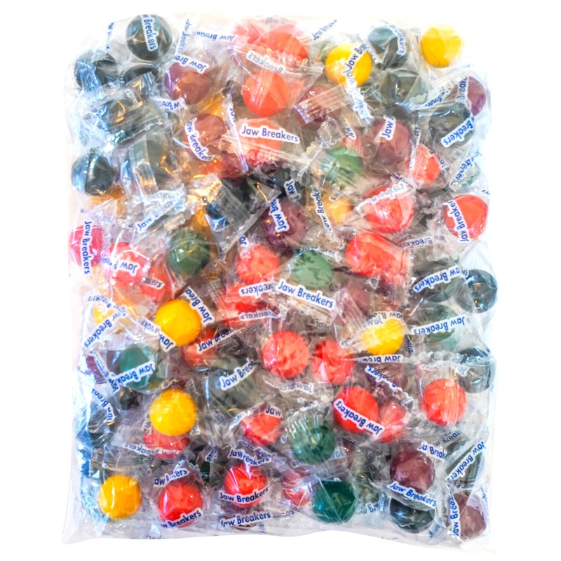 Jawbreakers Hard Candy - 100 Assorted Sweet Fruit Flavored Individually