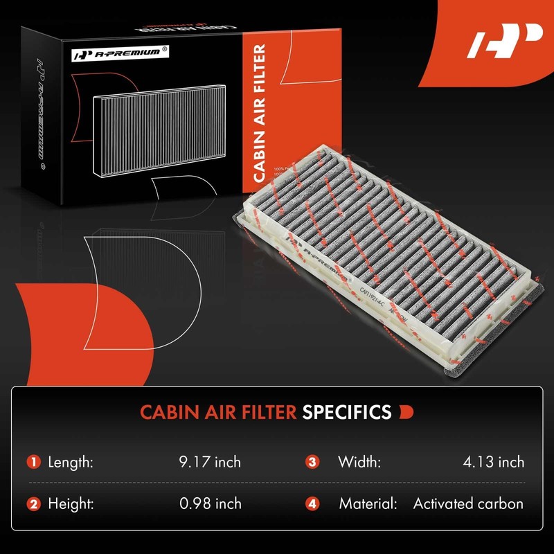 A-Premium - Filtro de aire de cabina de repuesto para