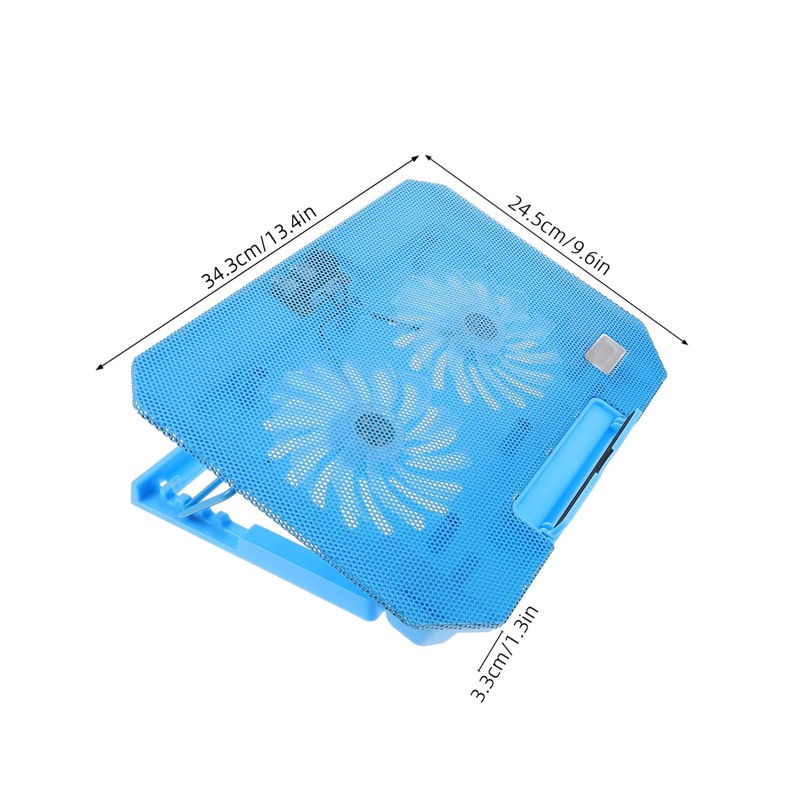 TEHAUX Adjustable Laptop Cooling Pad with Silent Fans Ergonomic Portable
