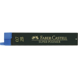 Faber Blister Pack of 12 Leads, 0.7 mm, Black 2B 0.7 mm