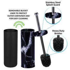 cepillo para polvo de inodoro profundo y resistente con soporte, limpieza duradera, limpiadores de inodoro, esenciales para el hogar, cepillo para polvo de silicona, limpiador de baño, suministros de limpieza, suministros para el hogar, color negro