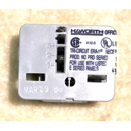 Haworth 6 HAWORTH ERA-1 TRI-CIRCUIT DUPLEX RECEPTACLE, SINGLE, E-SERIES 15A 125V, 15 AMP