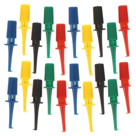 HEALEEP 20pcs Test Hooks Individual Probe Lightweight Multimeter Tester Hooks Electrical Tester Electrical Tools Needle Mini Test Grabber Electronic Multimeter Test Clip Plastic