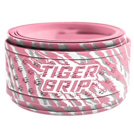 Tiger Grips Baseball Softball Bat Grip Tape - 1.1mm - Pink Ribbon(Pink,White Gray)