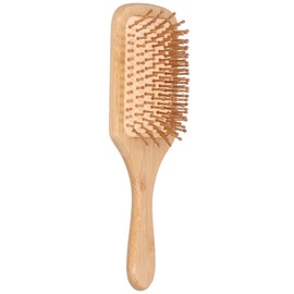 Bamboo Brush, Bamboo Hair Brush, Bamboo Hairbrush Comb Scalp Massage Hair Protective Hairbrush for Women Men Kids and All Hair Types