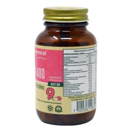 Biomivit 400 30 Capsulas 595 Mg Vitaminas Y Minerales Y Omeg Sin Sabor