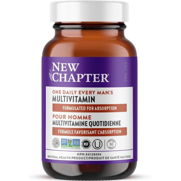 New Chapter New Chapter Men's Multivitamin for Immune, Stress, Heart