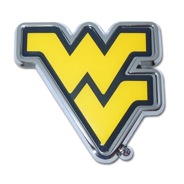 Elektroplate West Virginia University (WV Yellow with Navy Trim) Emblem