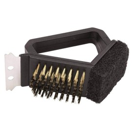 Wiltshire Bar B 3 in 1 BBQ Brush, Black