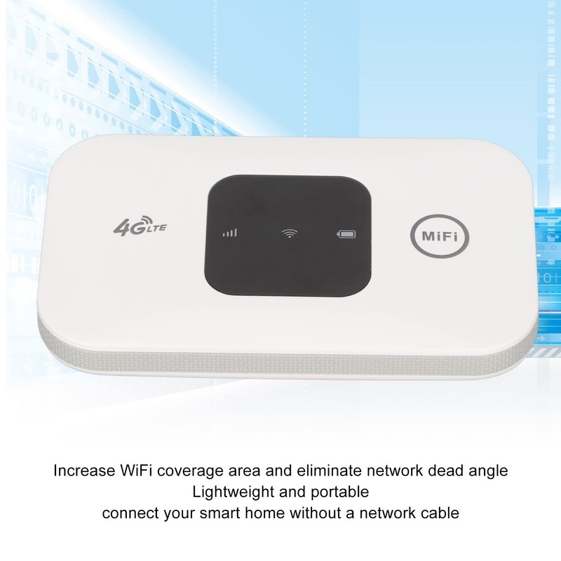 ASHATA Portable Internet Mobile Hotspot, SIM Card Wireless Portable WiFi,