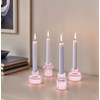 Singring Tealight Candle Holder, Taper Glass Candle Holders for Wedding