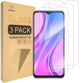 Mr.Shield [3-Pack] Designed For Xiaomi (Redmi 9) [Tempered Glass] [Japan Glass with 9H Hardness] Screen Protector with Lifetime Replacement