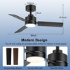 Breezary Ceiling Fans with Lights, 36 Inch Low Profile Ceiling