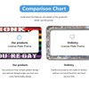 Honk If You're Gay License Plate Frame Pride Funny Stainless