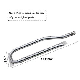 Hisencn Repair kit Replacement for Jenn Air 720-0337, 7200337, 720 0337 Gas Grill Model, 4pack Stainless Steel Burners Pipe Tube, Heat Plates Sheild Tent, Set of 3 Grill Cooking Grid Grates