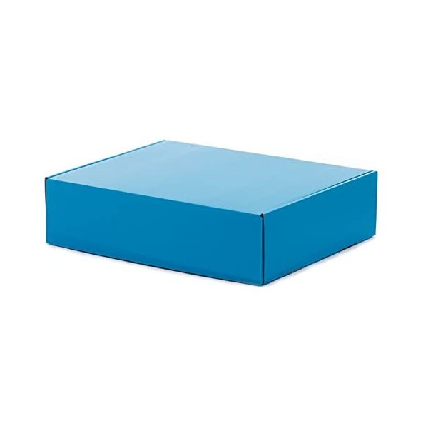Corrugated Tuck Top Box - Blue - 10"x 8"x 4" - Case of 10