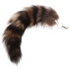 KERDEJAR Raccoon Coat Tails Keyring Keyring Gift, As pictured.