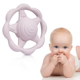 Farout Baby Rassel 0-6 Monate ,Rassel und Beißring in Einem ,Baby Spielzeug ab 3 Monate,Greifling und Beissring als Zahnungshilfe Baby.