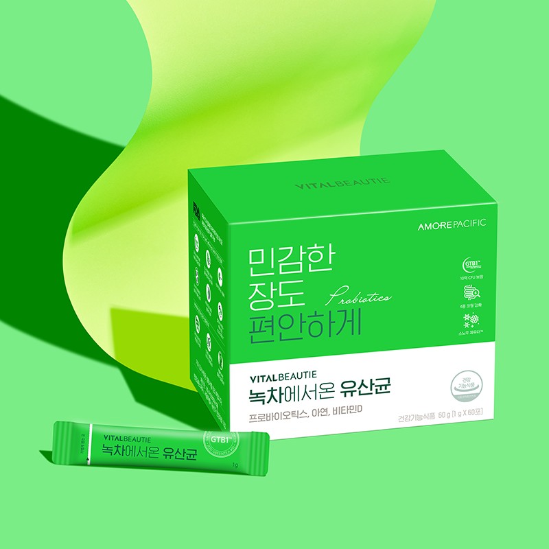 Vital Beauty [바이탈뷰티][3box] 녹차에서 온 유산균 (60일) [Vital Beauty][3box] Probiotics