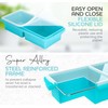 Xomoo Silicone Freezer Tray With Lid-Soup Freezer Container molds-2-cup Extra