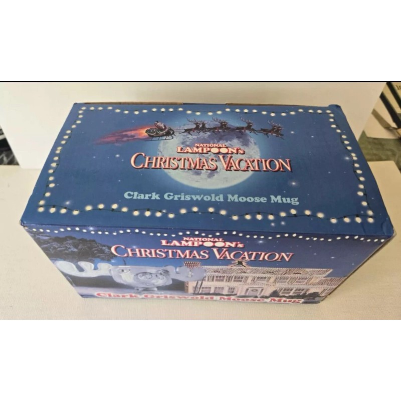 National Lampoon's Christmas Vacation Moose Reindeer Head Glass Mug Cup