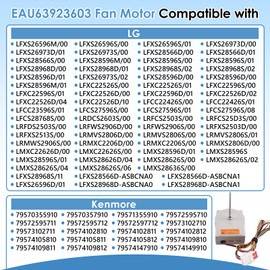 KITONLA EAU63923603 Refrigerator Evaporator Fan Motor, Compatible with Kenmore and LG, Replace# EAU65058305 AP6317197 PS12383671 EAP12383671 PD00045140, DC 12.0 V/1.0 A