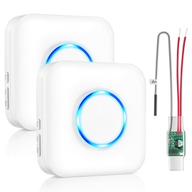 BITIWEND Wireless Doorbell Extender Converts Your Existing Wired Doorbell into Wireless Door Bell with 200M / 656 FT Range, 58 Chimes & 0-110 dB Volume Levels, Door Chime for Home/Garage/Apartment