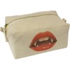 'Vampire Lips' Canvas Wash Bag/Makeup Case (CS00044422)