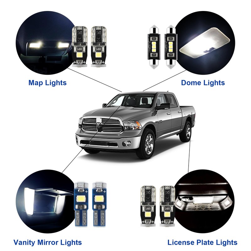 EASY EAGLE LED Car Interior Lights, Super Bright Bulbs -