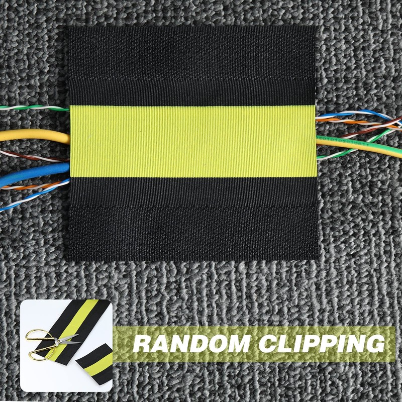 WILLBOND Carpet Cord Cover Cable Grip Floor Cover Cable Protector