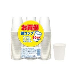 Sunup Paper Cups, Commercial Use, 8.1 fl oz (205 ml), 90 Pieces, White, Commercial Use, Large Capacity