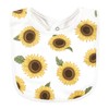 Hudson Baby Unisex Baby Cotton Bibs, Sunflower, One Size