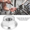 VGEBY1 Hex Nuts, Titanium Alloy Bicycle Hex Flange Locking Nut