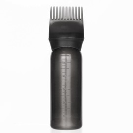 EsiFare Hair Oil Container, Hair Color Bottle, Root Comb Applicator Bottle, Comb Dispenser, 160ml Comb Bottle, Measuring Hairdressing Tools, Hair Dye Comb Bottle, Lightweight, Graduated, Perfect for Hair and Scalp Care, Home Salon, Barber Room, Shop(Blac