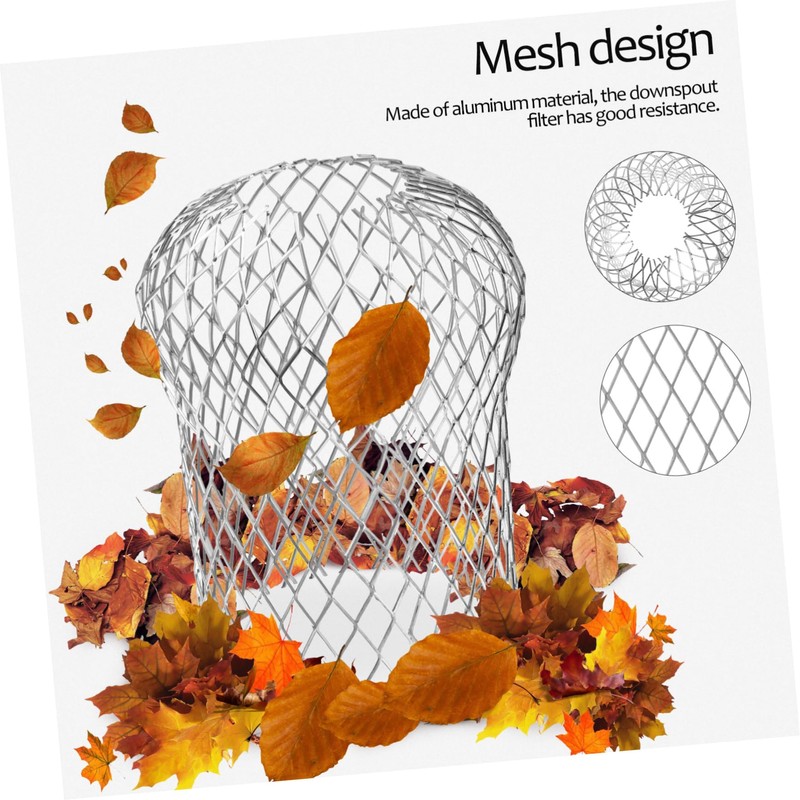 COHEALI 8 Pcs Aluminum Gutter Filter Mesh Leaf Guards Reusable