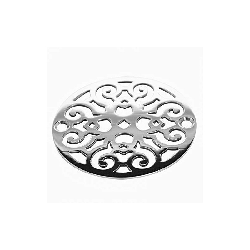 Designer Drains 3.25-Inch Round Shower Drain Cover – Classic Scrolls
