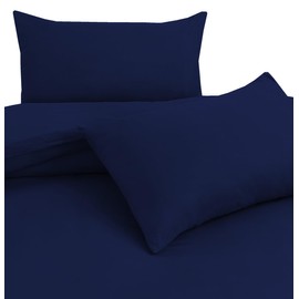 Hadi London Microfibre Duvet Cover Set Single Double King Soft Breathable Brushed Bedding Set Quilt Cover with 2 Matching Pillowcase (Royal Blue, King)