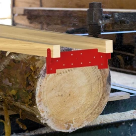 Zozen Chainsaw Mill Guide Rail Lumber Metal Brackets, 2 Pack Brackets with Level & Screws, Used for 2x4 Lumber and 3-36 inch Diameter Logs, Good Helper for Chainsaw Mill.