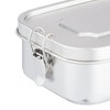 Relaxdays Stainless Steel Lunch Box Leak-Proof Airtight Lunch Box for