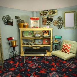 Deco 79 Rustic Movie Reel and Clapperboard Wall décor, 19"H x 24"L, Beautiful